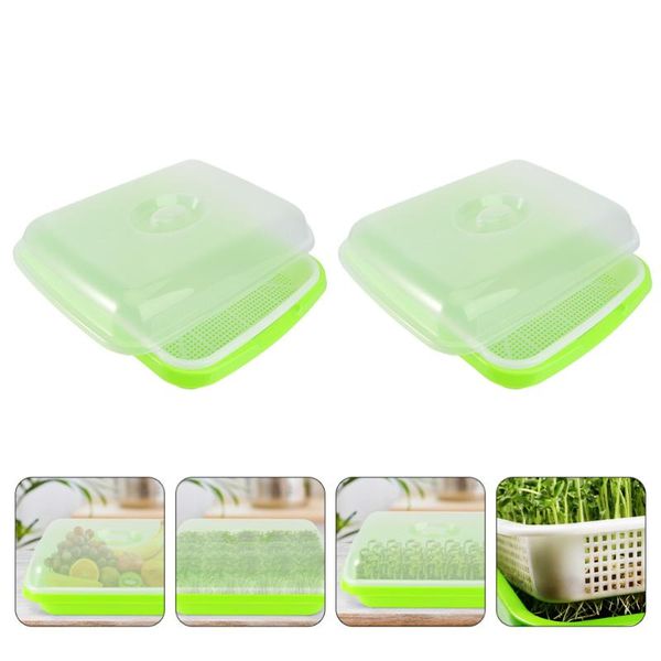 planters & pots 2 sets seed sprouter tray healthy wheatgrass grower with lid garden supplies
planters & pots 2 sets seed sprouter tray healthy wheatgrass grower with lid garden supplies