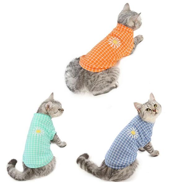 pet cat warm clothing chrysanthemum pattern clothes autumn winter lattice costume for dog kitten outfits costumes
pet cat warm clothing chrysanthemum pattern clothes autumn winter lattice costume for dog kitten outfits costumes