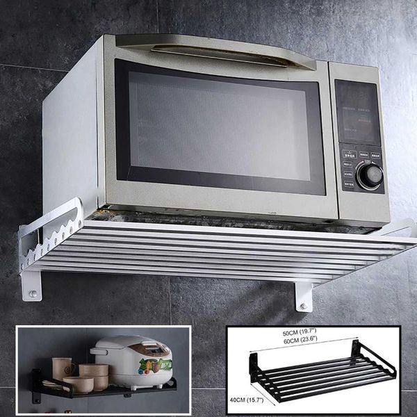 kitchen storage & organization 60x40cm space aluminum microwave oven shelf bracket wall mounted rack 1 tier
kitchen storage & organization 60x40cm space aluminum microwave oven shelf bracket wall mounted rack 1 tier
