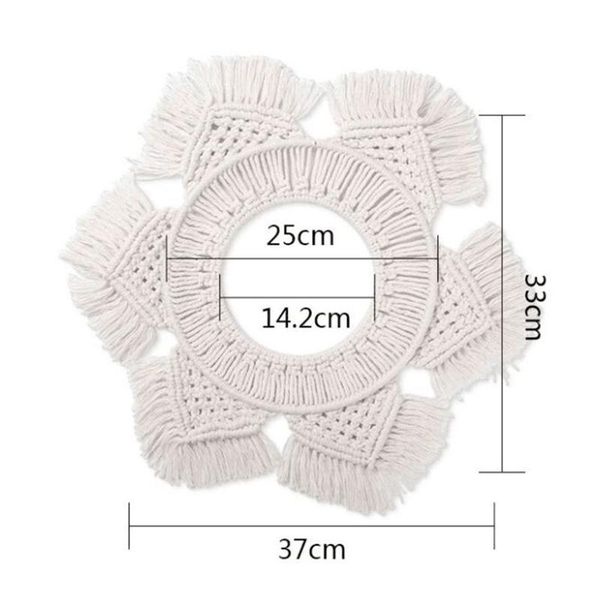 mirrors 2021 macrame mirror handmade tapestry makeup hanging wall bohemian decoration 
mirrors 2021 macrame mirror handmade tapestry makeup hanging wall bohemian decoration
