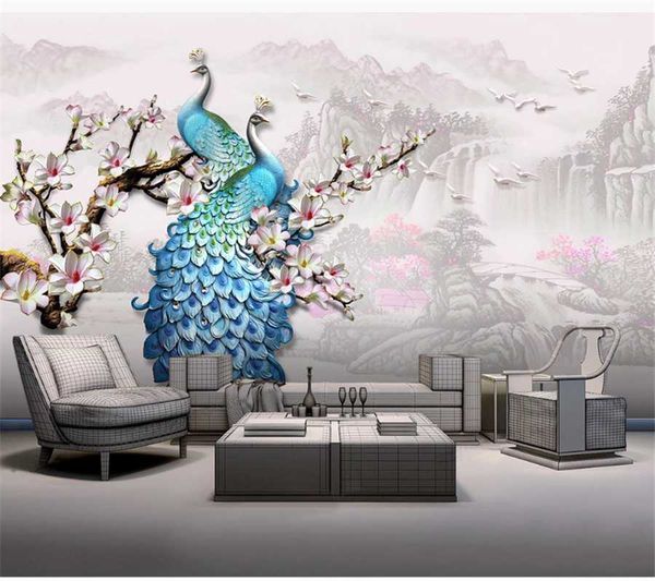 wallpapers wellyu customized wallpaper 3d chinese style flowing water three-dimensional relief blue peacock magnolia background
wallpapers wellyu customized wallpaper 3d chinese style flowing water three-dimensional relief blue peacock magnolia background
