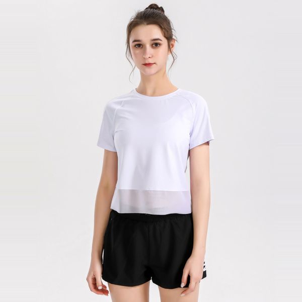 te women t-shirts womens yoga cloth fitns sports leisure quick-drying breathable hem yarn fight elastic short sleev, White
te women t-shirts womens yoga cloth fitns sports leisure quick-drying breathable hem yarn fight elastic short sleev, White