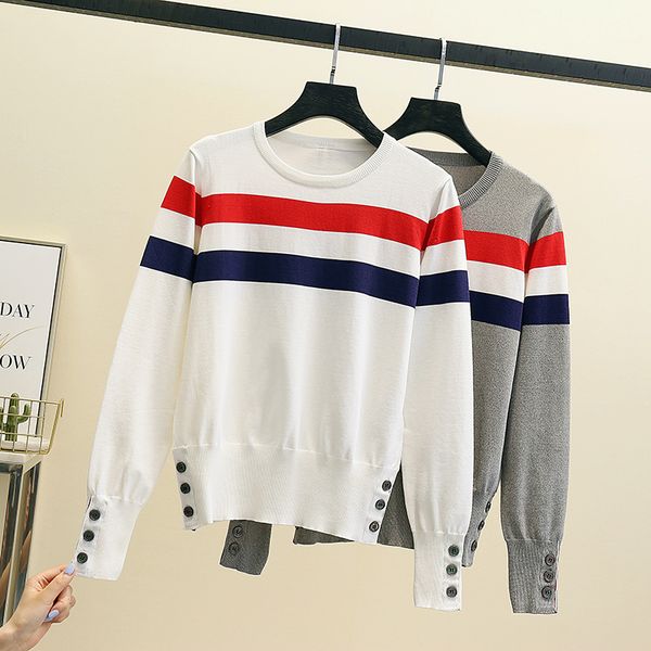 casual new slim knit sweater solid korean style pullover round neck clash jacquard casual jumper clothes, White;black
casual new slim knit sweater solid korean style pullover round neck clash jacquard casual jumper clothes, White;black