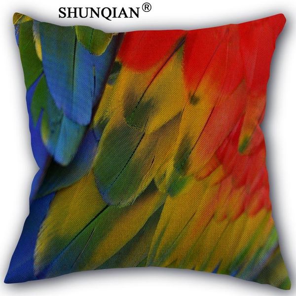pillow case custom parrot feathers pillowcase cotton linen throw cover customize 45x45cm one side
pillow case custom parrot feathers pillowcase cotton linen throw cover customize 45x45cm one side