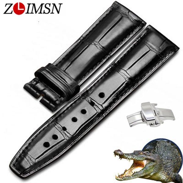 watch bands zlimsn men alligator leather strap 20 22mm replacement black brown genuine watchbands butterfly buckle
watch bands zlimsn men alligator leather strap 20 22mm replacement black brown genuine watchbands butterfly buckle
