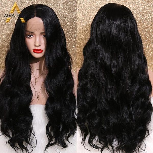 aiva hair heat resistant synthetic lace front wig middle part long body wave black glueless daily/cosplay wigs for women1
aiva hair heat resistant synthetic lace front wig middle part long body wave black glueless daily/cosplay wigs for women1