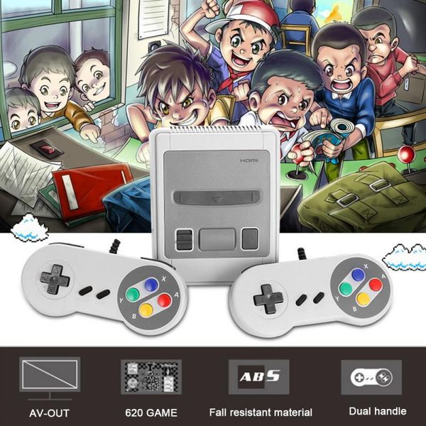 game controllers & joysticks 620 games in 1 mini classic console for sfc retro tv gamepads handheld gaming player christmas gift
game controllers & joysticks 620 games in 1 mini classic console for sfc retro tv gamepads handheld gaming player christmas gift