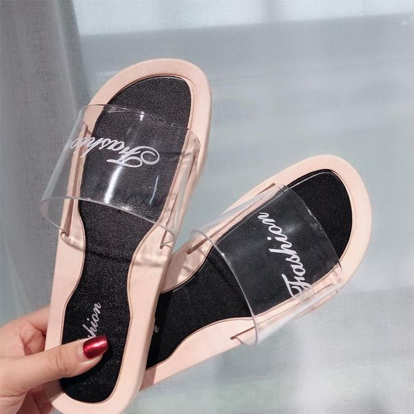 slippers one-line casual sandals and 2021 summer pvc lightweight low-heeled women's, Black
slippers one-line casual sandals and 2021 summer pvc lightweight low-heeled women's, Black