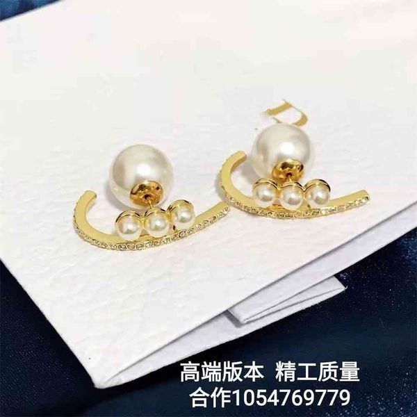 2021 luxury designer jewelry new pearl earrings female fashion personality net red letter symmetry, Silver
2021 luxury designer jewelry new pearl earrings female fashion personality net red letter symmetry, Silver