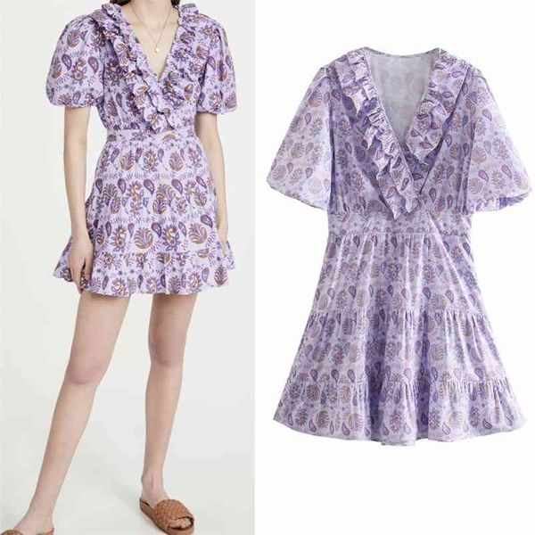 women summer v-neck print mini dress short sleeve cascading ruffle female elegant vintage dresses vestidos clothing 210513, Black;gray
women summer v-neck print mini dress short sleeve cascading ruffle female elegant vintage dresses vestidos clothing 210513, Black;gray