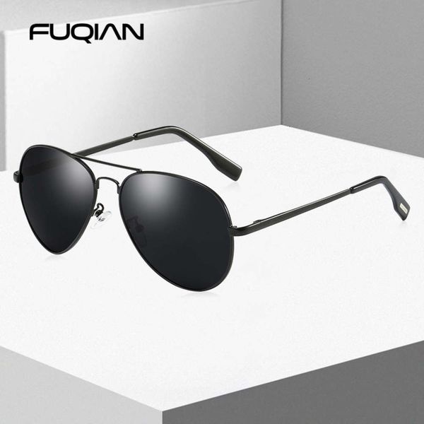 Fuqian Classic Pilot Polarized Men Fashion Metals sunglasses Women Black Riding goggles UV400
Fuqian Classic Pilot Polarized Men Fashion Metals sunglasses Women Black Riding goggles UV400