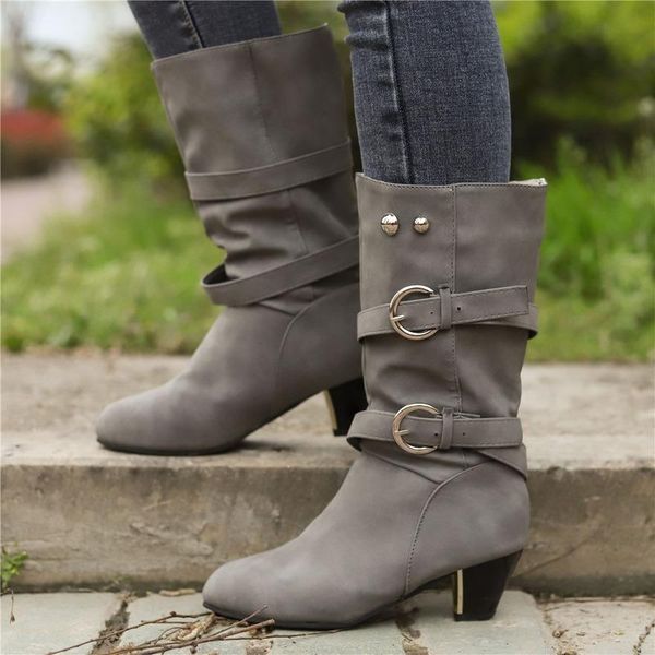 brand 2021 big size 43 chunky heels women shoes vintage western boot autumn winter fashion mid-calf boots, Black
brand 2021 big size 43 chunky heels women shoes vintage western boot autumn winter fashion mid-calf boots, Black
