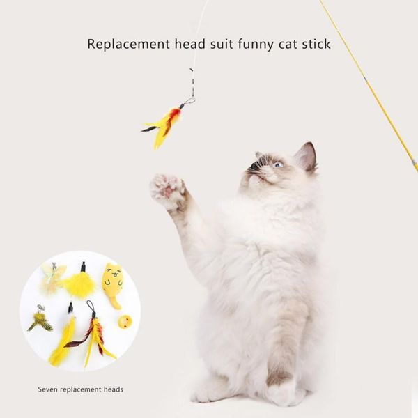 cat toys 7pcs teaser interactive set catnip plush replacement rod play toy molar feather pet supplies-
cat toys 7pcs teaser interactive set catnip plush replacement rod play toy molar feather pet supplies-