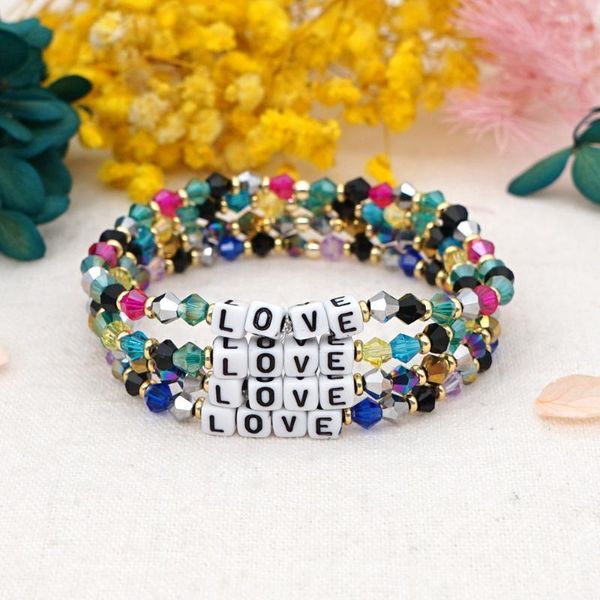 beaded, strands rainbow love letter beaded bracelet for women boho beads chain women's hand bracelets on the wedding jewelry set gift t, Black
beaded, strands rainbow love letter beaded bracelet for women boho beads chain women's hand bracelets on the wedding jewelry set gift t, Black