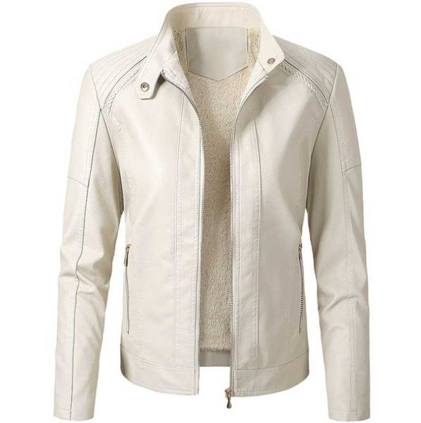 women's leather & faux ladies slim jacket stand-up collar long sleeve overcoat zipper cardigan short coat abrigos mujer invierno 2021, Black
women's leather & faux ladies slim jacket stand-up collar long sleeve overcoat zipper cardigan short coat abrigos mujer invierno 2021, Black