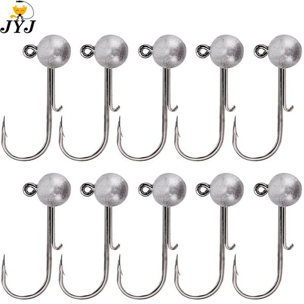 10pcs/lot lead head jigs hook 1-20g all size round ball jig weedless long shank for soft worm fishing hooks
10pcs/lot lead head jigs hook 1-20g all size round ball jig weedless long shank for soft worm fishing hooks