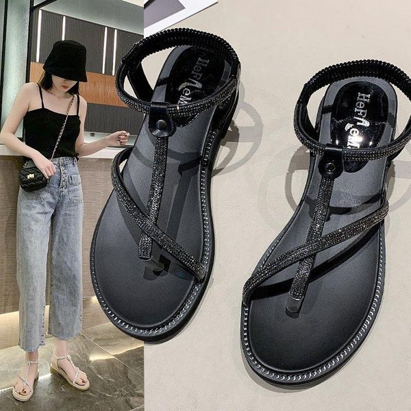 sandals women's large size 2021 summer college style low heel wedge casual fashion ladies footwear 35-40, Black
sandals women's large size 2021 summer college style low heel wedge casual fashion ladies footwear 35-40, Black