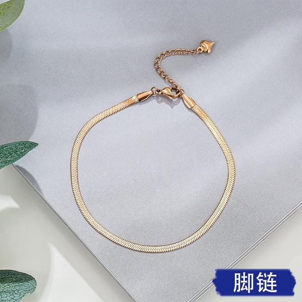 anklets fashion jewelry anklets. rose gold titanium steel anklet, Red;blue 
anklets fashion jewelry anklets. rose gold titanium steel anklet, Red;blue