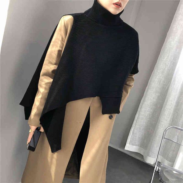 women's sweaters irmã fara outono manga curta solta pullovers de malha feminina nova moda inverno gola alta irregular camisola jum, White;black
women's sweaters irmã fara outono manga curta solta pullovers de malha feminina nova moda inverno gola alta irregular camisola jum, White;black