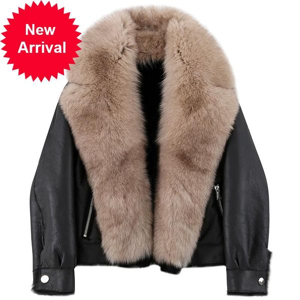 women's fur & faux fashion women warm coat jacket female real sheepskin with insizde collar parka overcoats ct086, Black
women's fur & faux fashion women warm coat jacket female real sheepskin with insizde collar parka overcoats ct086, Black
