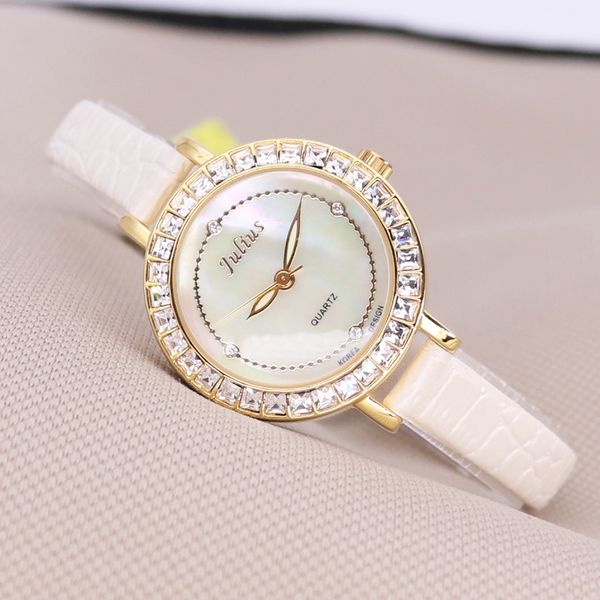 women's watch leather women fashion dress ladies wrist female clock japan quartz girl birthday gift julius box 555, Slivery;brown
women's watch leather women fashion dress ladies wrist female clock japan quartz girl birthday gift julius box 555, Slivery;brown