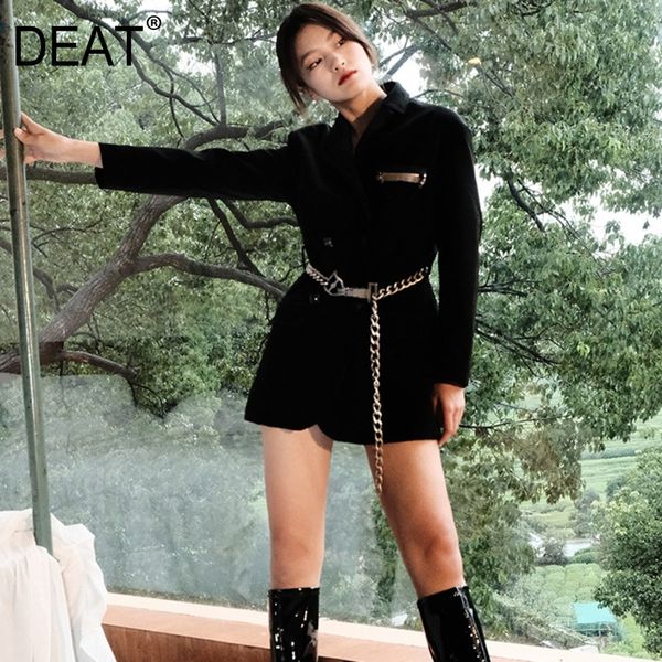 spring fashion women blazer notched collar full sleeves chain patchwork double breasted pocket tide wr06701s 210421, White;black
spring fashion women blazer notched collar full sleeves chain patchwork double breasted pocket tide wr06701s 210421, White;black