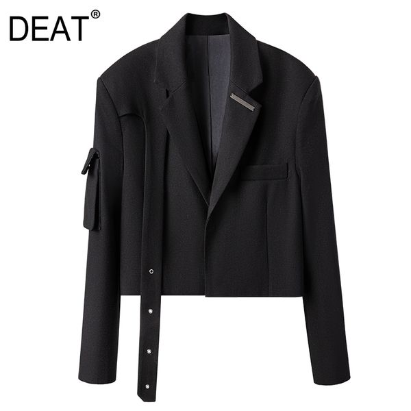 notched collar full sleeves pocket on the spliced single breasted short blazer female wp12501l 210421, White;black
notched collar full sleeves pocket on the spliced single breasted short blazer female wp12501l 210421, White;black