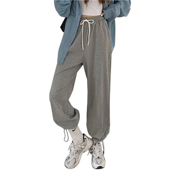 sweatpants women's loose-fitting casual pants harlan autumn high-waisted thin straight trousers and solid color & capris, Black;white
sweatpants women's loose-fitting casual pants harlan autumn high-waisted thin straight trousers and solid color & capris, Black;white