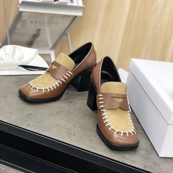 dress shoes heels loafers women round toe slip on genuine leather chunky heel ladies footwear fashion designer shoe yellow, Black
dress shoes heels loafers women round toe slip on genuine leather chunky heel ladies footwear fashion designer shoe yellow, Black