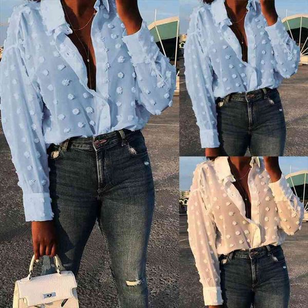 womens and blouses elegant long sleeve chemise femme polka dot loose ol shirt ladies chiffon blouse dames feminina, White
womens and blouses elegant long sleeve chemise femme polka dot loose ol shirt ladies chiffon blouse dames feminina, White