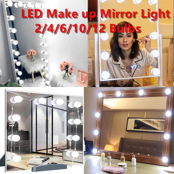 vanity lights stepless dimmable 12v led makeup mirror light with beauty bulbs kit full backlit table usb wall lamp
vanity lights stepless dimmable 12v led makeup mirror light with beauty bulbs kit full backlit table usb wall lamp