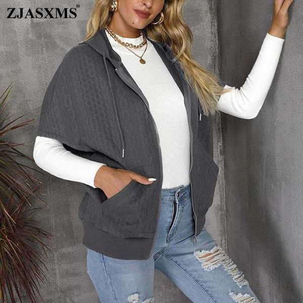 women's jackets women zipper drawstring hooded jacket coat casual long sleeve solid outwear 5xl 2021 autumn winter warm knitted sweater, Black;brown
women's jackets women zipper drawstring hooded jacket coat casual long sleeve solid outwear 5xl 2021 autumn winter warm knitted sweater, Black;brown