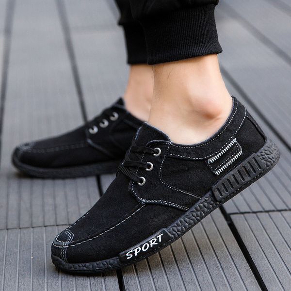 shoe men's canvas denie bow-up casual plimsolls breathable shoes spring tennis f5ez, Black
shoe men's canvas denie bow-up casual plimsolls breathable shoes spring tennis f5ez, Black
