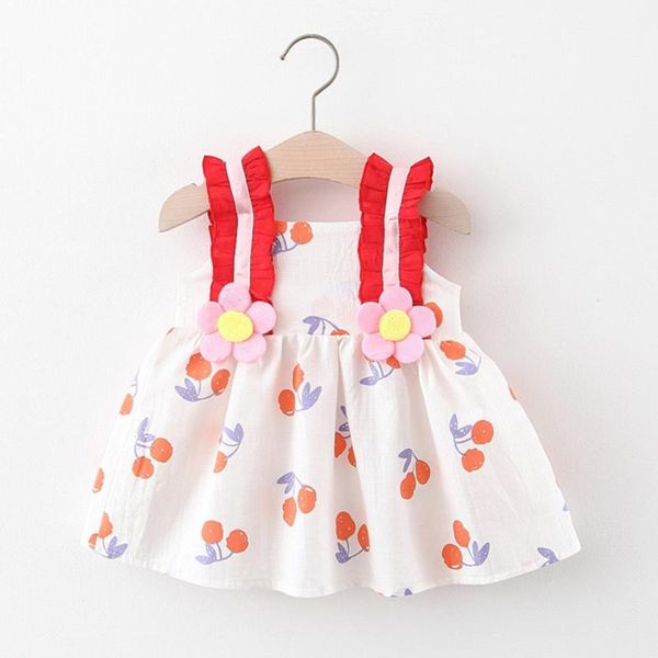 girl's dresses baby dress birthday toddler born kids girls floral strap summer princess clothes party clothing, Red;yellow
girl's dresses baby dress birthday toddler born kids girls floral strap summer princess clothes party clothing, Red;yellow