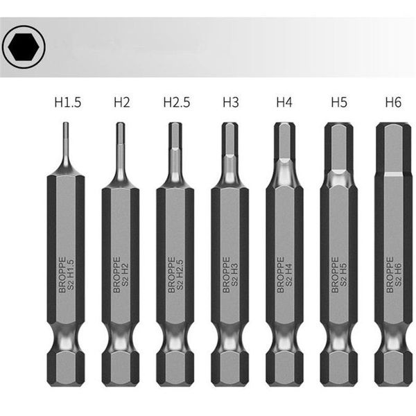 hand tools broppe 10pcs magnetic hexagon hex screwdriver bits h1.5/h2/h2.5/h3/h4/h5/h6 1/4 inch shank set
hand tools broppe 10pcs magnetic hexagon hex screwdriver bits h1.5/h2/h2.5/h3/h4/h5/h6 1/4 inch shank set