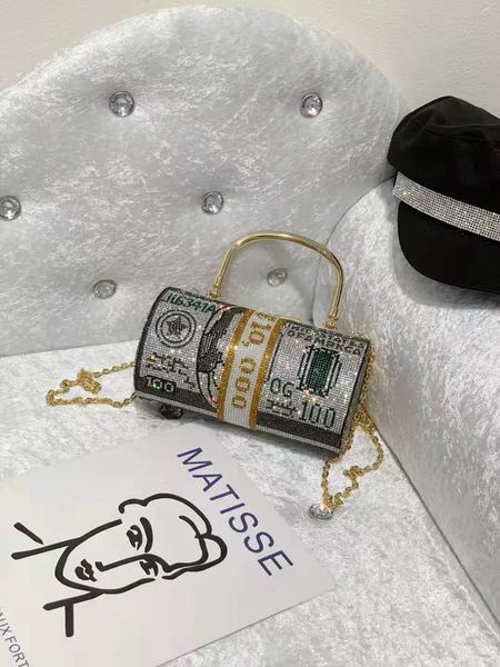 handbag 2021 fashion cylinder bag one shoulder slanting across us dollar chain, Black;red
handbag 2021 fashion cylinder bag one shoulder slanting across us dollar chain, Black;red