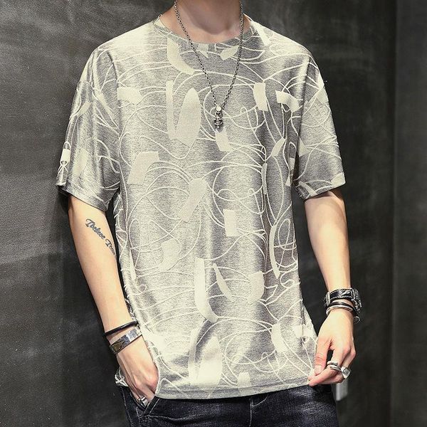 men's t-shirts ice silk short-sleeved t-shirt summer 2021 shirt casual fashion round neck loose western style, White;black
men's t-shirts ice silk short-sleeved t-shirt summer 2021 shirt casual fashion round neck loose western style, White;black