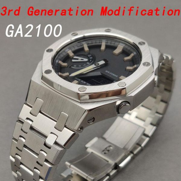 watch bands ga-2100 for ga2100 strap 3rd update modification generation watchband bezel ga-2110 100% 316l stainless steel accessories tools, Black;brown
watch bands ga-2100 for ga2100 strap 3rd update modification generation watchband bezel ga-2110 100% 316l stainless steel accessories tools, Black;brown