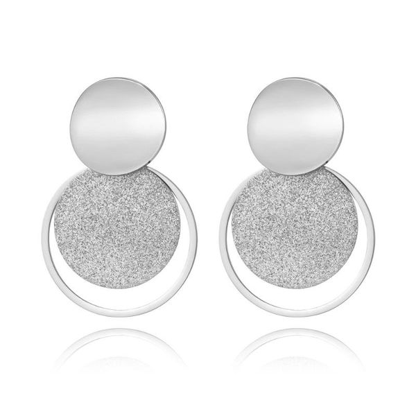 stud stainless steel jewelry rose gold color frosted sheet circle curved disc earrings for women christmas gift je18446, Golden;silver
stud stainless steel jewelry rose gold color frosted sheet circle curved disc earrings for women christmas gift je18446, Golden;silver