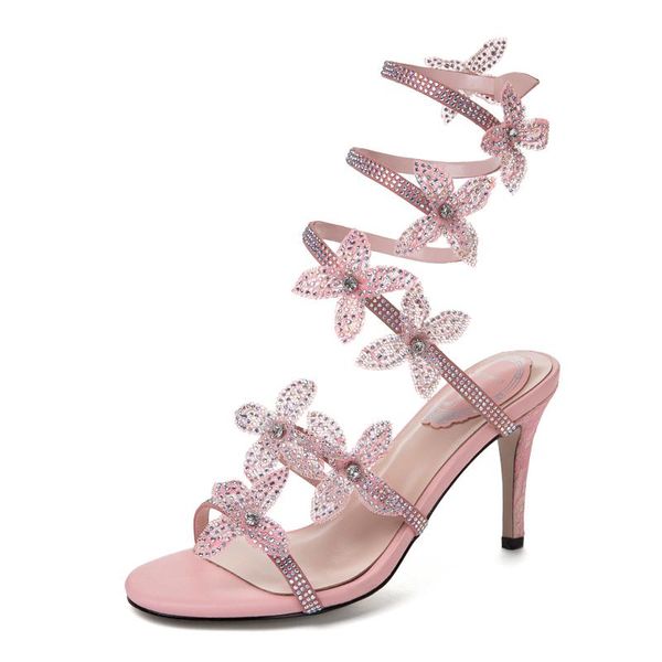 slippers high heels elegant party pumps summer women sandals sweet crystal flowers strap shoes fashion hollow out open toe, Black
slippers high heels elegant party pumps summer women sandals sweet crystal flowers strap shoes fashion hollow out open toe, Black
