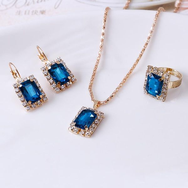 earrings & necklace crystal wedding jewelry sets for bridal engagement pendant necklaces rings earring valentine's day gift trendy trin, Silver
earrings & necklace crystal wedding jewelry sets for bridal engagement pendant necklaces rings earring valentine's day gift trendy trin, Silver