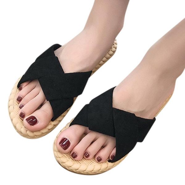 slippers sandals zandalias verano femenina round toe black fashion cow sued women summer flat bottom soft non-slip beach shoes
slippers sandals zandalias verano femenina round toe black fashion cow sued women summer flat bottom soft non-slip beach shoes