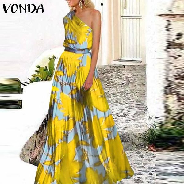 casual dresses summer dress vonda women zipper one shoulder pleated vestido vintage floral print long maxi sundress, Black;gray
casual dresses summer dress vonda women zipper one shoulder pleated vestido vintage floral print long maxi sundress, Black;gray