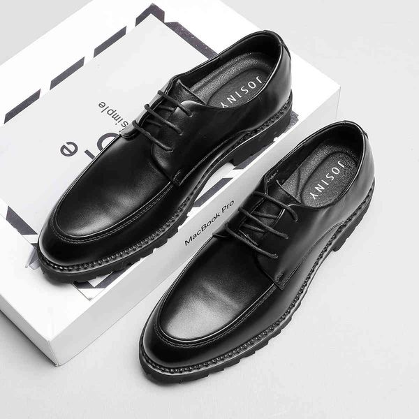 men's leather shoes 2021 spring formal drs busins work british office workplace wedding, Black
men's leather shoes 2021 spring formal drs busins work british office workplace wedding, Black