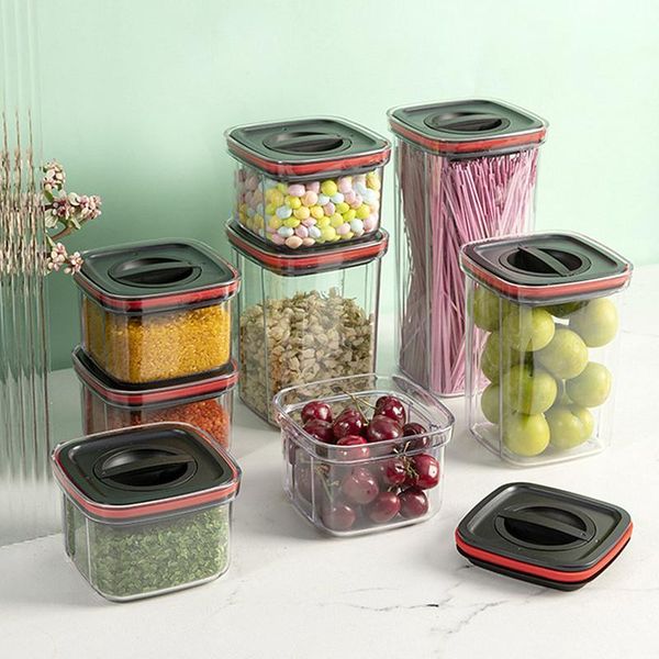 storage bottles & jars 600-2000ml airtight food container clear plastic kitchen pantry organization canisters with sealed ring lids keep fre
storage bottles & jars 600-2000ml airtight food container clear plastic kitchen pantry organization canisters with sealed ring lids keep fre