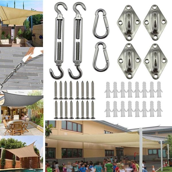 umbrellas 40pc sun shade sail canopy fixing accessories stainless steel hardware kit eye turnbuckle snap hook screw carabiner clip
umbrellas 40pc sun shade sail canopy fixing accessories stainless steel hardware kit eye turnbuckle snap hook screw carabiner clip