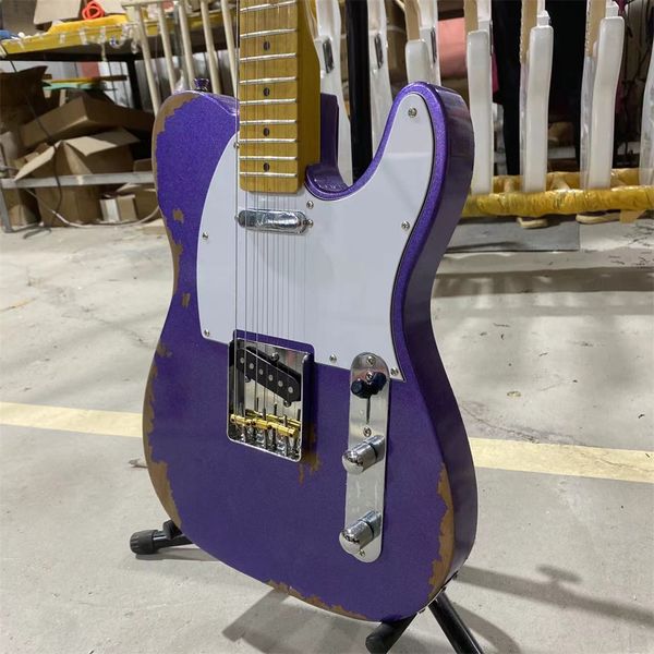 aged electric guitar metal purple color elder body maple fingerboard 100% handmade guitars guitarra
aged electric guitar metal purple color elder body maple fingerboard 100% handmade guitars guitarra