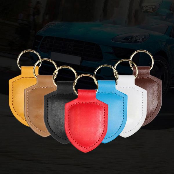 keychains leather personality car shield key pendant keychain for cayenne 718 macam palamela accessories with badge ring, Silver
keychains leather personality car shield key pendant keychain for cayenne 718 macam palamela accessories with badge ring, Silver