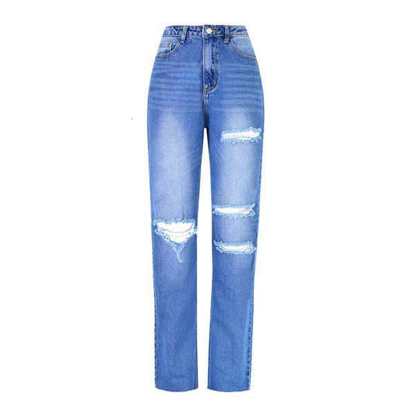 jeans spring women's high-waisted straight leg denim trousers chic daddy washed street hole ripped blue baggy jeans pants
jeans spring women's high-waisted straight leg denim trousers chic daddy washed street hole ripped blue baggy jeans pants