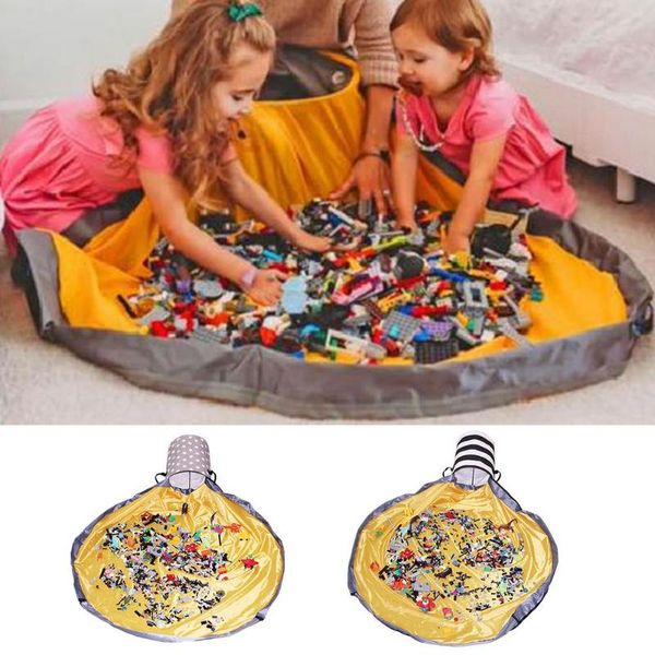 storage bags toy bag canvas exquisite stitching organizer kids play clean-up and container